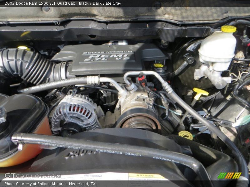 Black / Dark Slate Gray 2003 Dodge Ram 1500 SLT Quad Cab