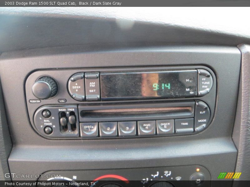 Black / Dark Slate Gray 2003 Dodge Ram 1500 SLT Quad Cab