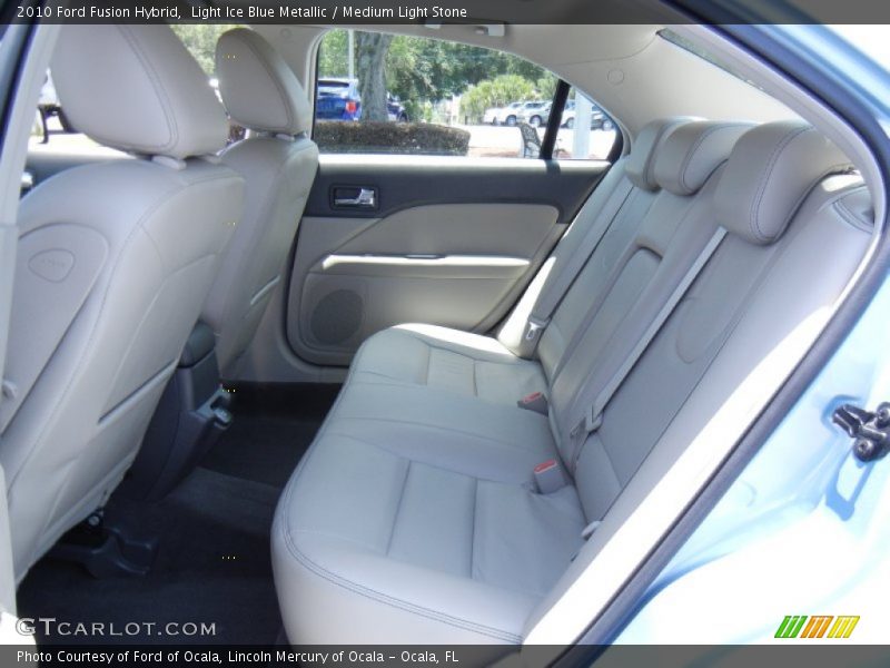 Light Ice Blue Metallic / Medium Light Stone 2010 Ford Fusion Hybrid
