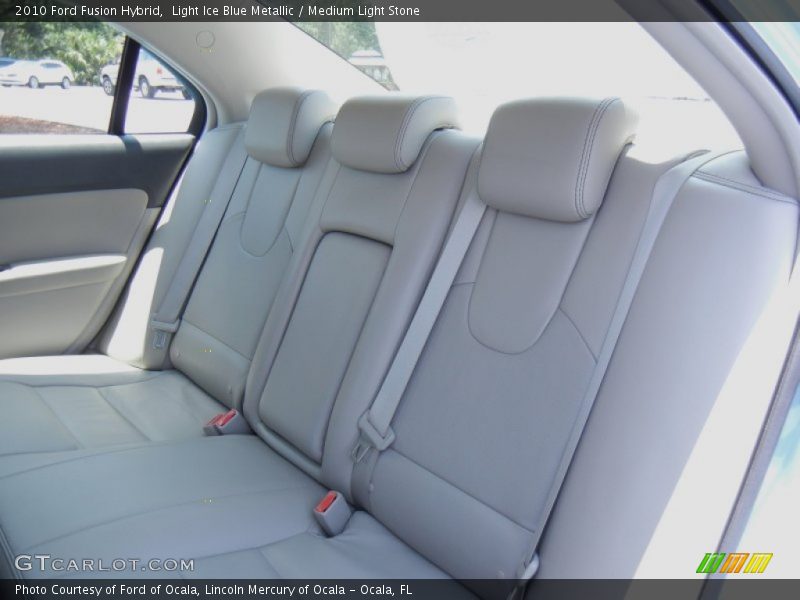 Light Ice Blue Metallic / Medium Light Stone 2010 Ford Fusion Hybrid