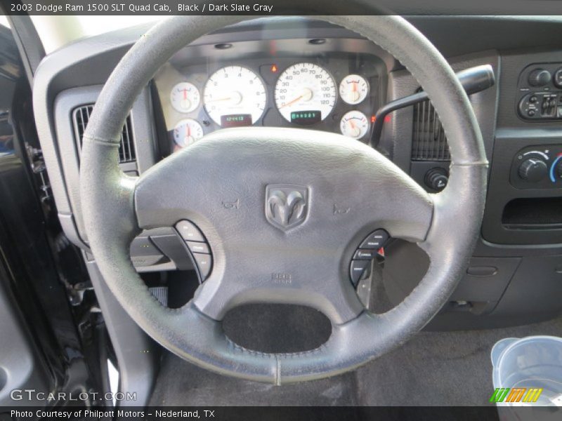 Black / Dark Slate Gray 2003 Dodge Ram 1500 SLT Quad Cab