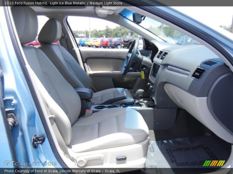 Light Ice Blue Metallic / Medium Light Stone 2010 Ford Fusion Hybrid