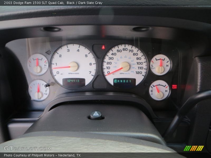 Black / Dark Slate Gray 2003 Dodge Ram 1500 SLT Quad Cab