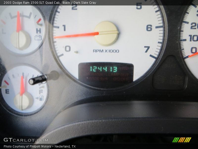 Black / Dark Slate Gray 2003 Dodge Ram 1500 SLT Quad Cab