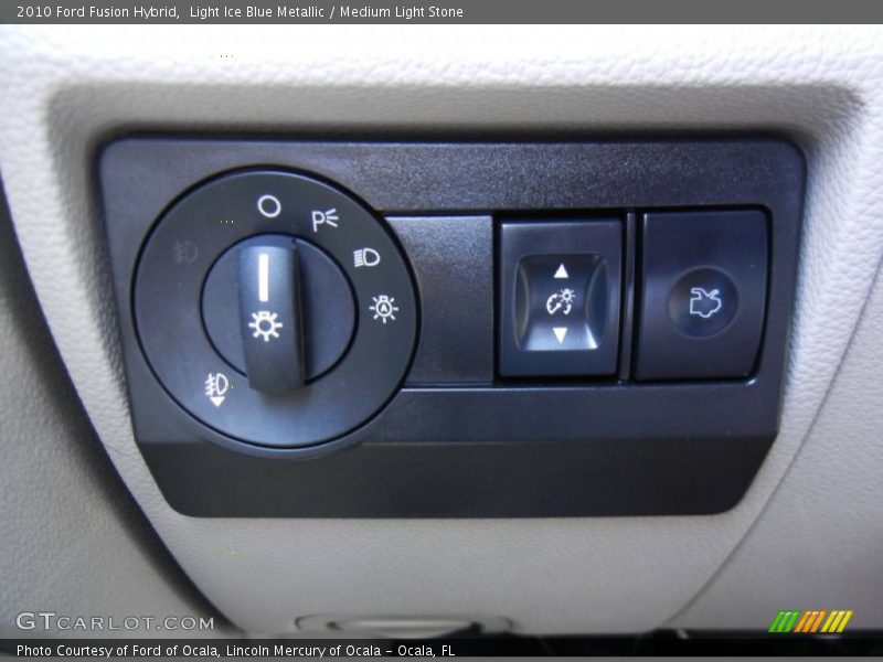 Light Ice Blue Metallic / Medium Light Stone 2010 Ford Fusion Hybrid