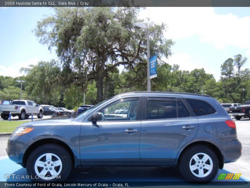 Slate Blue / Gray 2009 Hyundai Santa Fe GLS