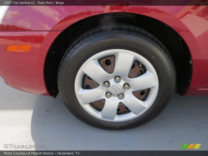Ruby Red / Beige 2007 Kia Optima LX