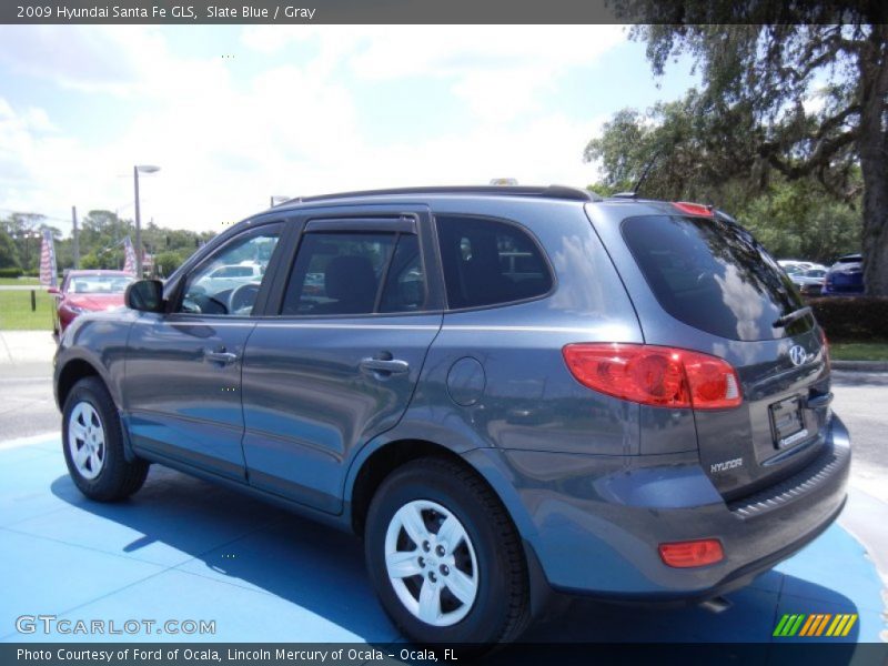Slate Blue / Gray 2009 Hyundai Santa Fe GLS