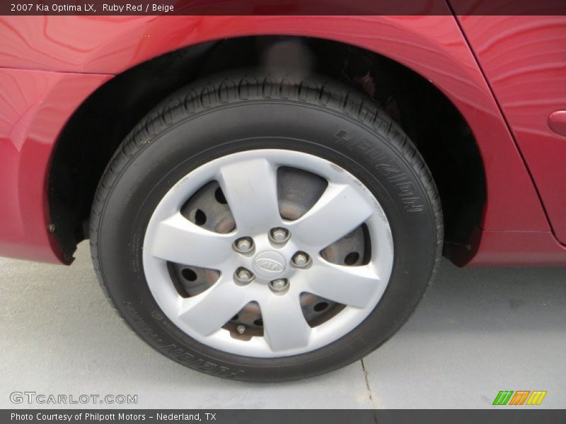 Ruby Red / Beige 2007 Kia Optima LX