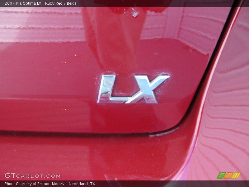 Ruby Red / Beige 2007 Kia Optima LX