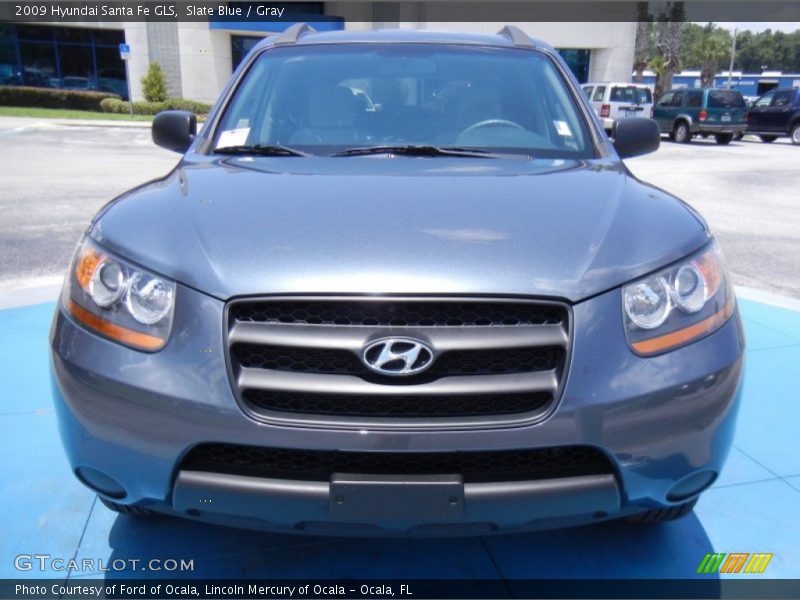 Slate Blue / Gray 2009 Hyundai Santa Fe GLS