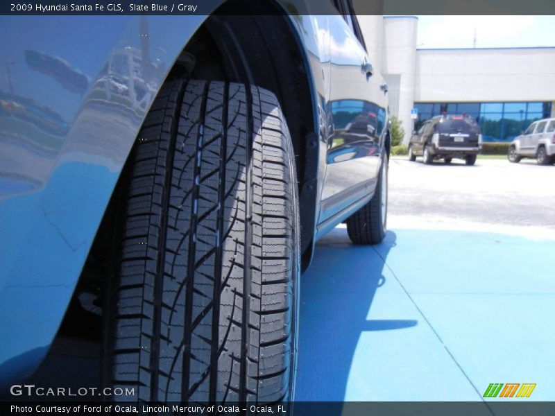 Slate Blue / Gray 2009 Hyundai Santa Fe GLS