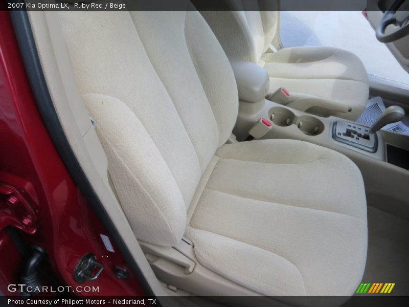 Ruby Red / Beige 2007 Kia Optima LX