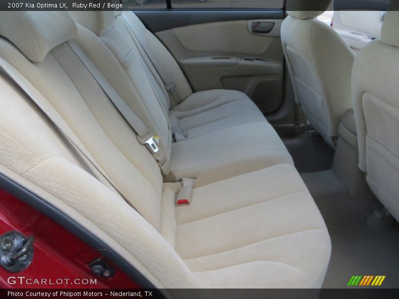 Ruby Red / Beige 2007 Kia Optima LX