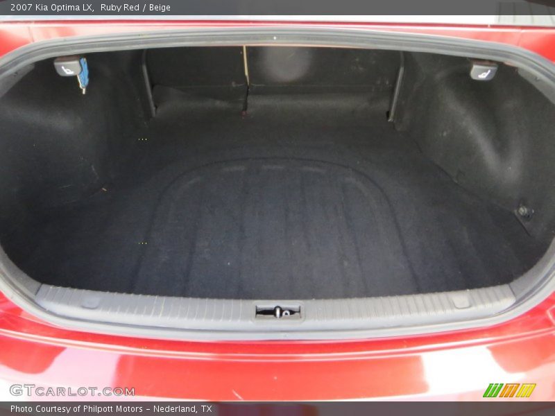 Ruby Red / Beige 2007 Kia Optima LX