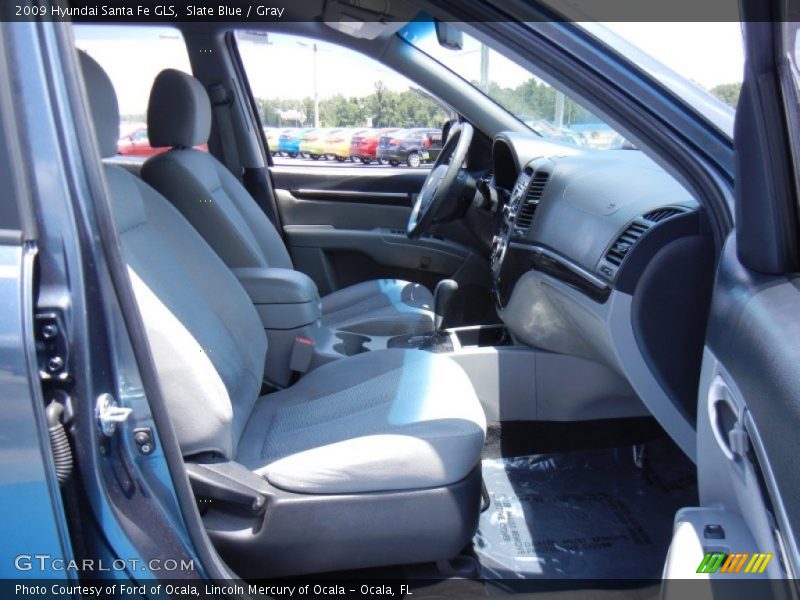 Slate Blue / Gray 2009 Hyundai Santa Fe GLS