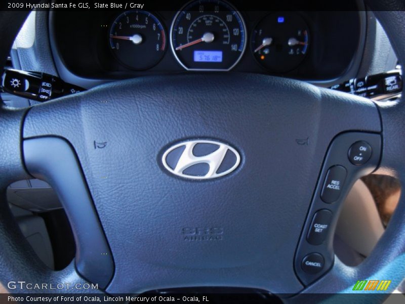 Slate Blue / Gray 2009 Hyundai Santa Fe GLS