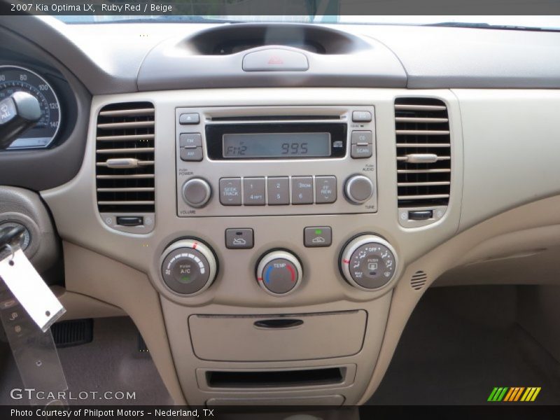 Ruby Red / Beige 2007 Kia Optima LX