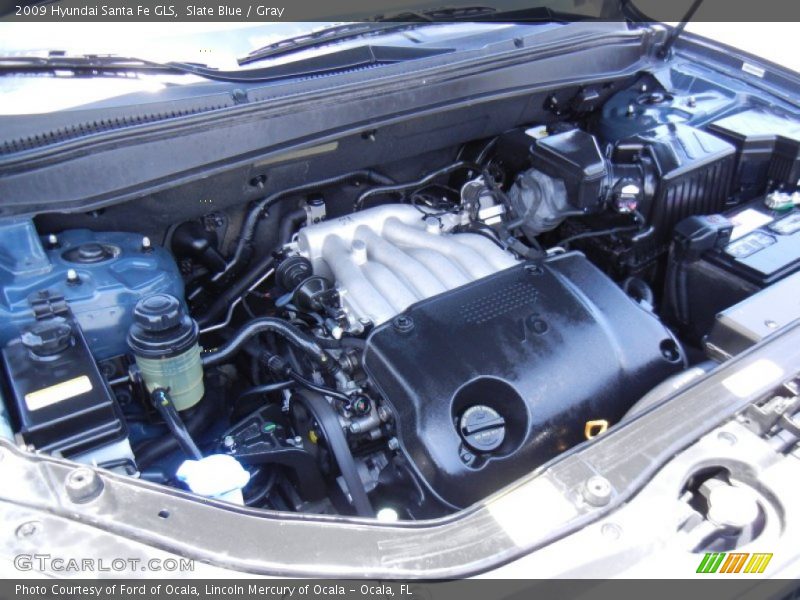 Slate Blue / Gray 2009 Hyundai Santa Fe GLS