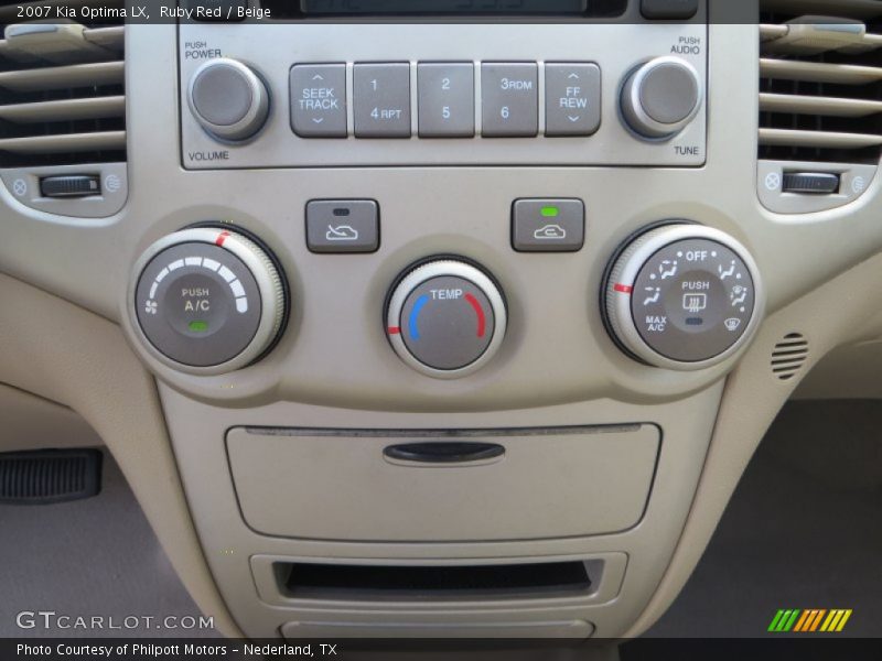 Ruby Red / Beige 2007 Kia Optima LX