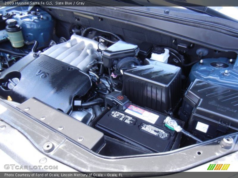 Slate Blue / Gray 2009 Hyundai Santa Fe GLS