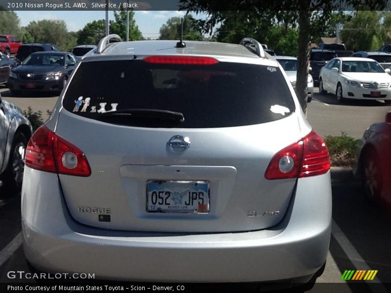 Silver Ice / Black 2010 Nissan Rogue SL AWD