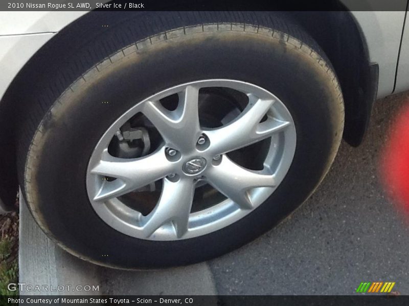 Silver Ice / Black 2010 Nissan Rogue SL AWD