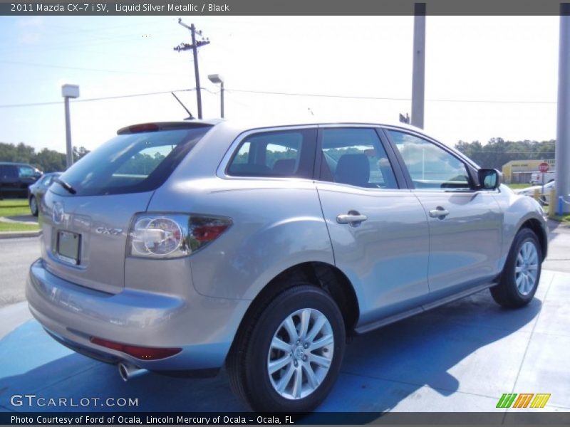 Liquid Silver Metallic / Black 2011 Mazda CX-7 i SV