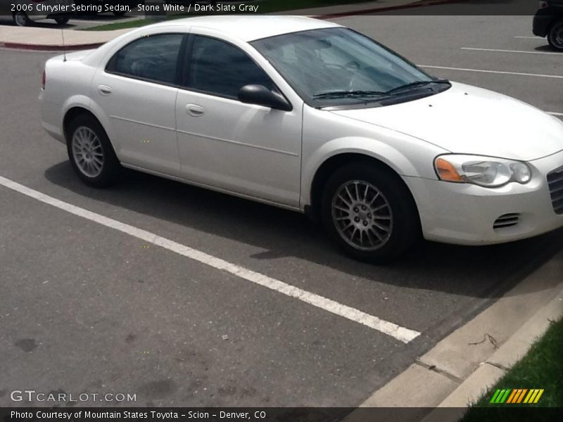 Stone White / Dark Slate Gray 2006 Chrysler Sebring Sedan