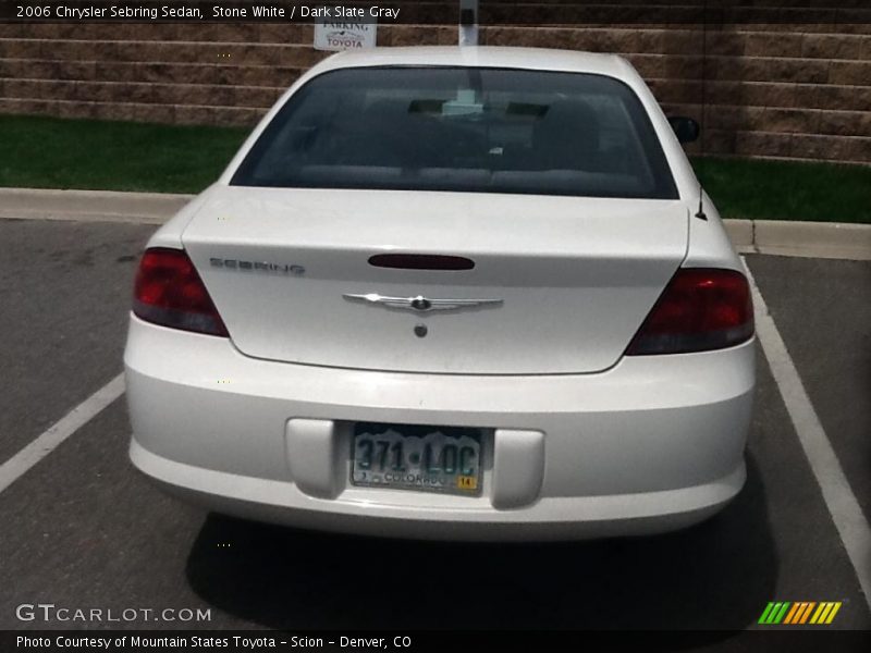 Stone White / Dark Slate Gray 2006 Chrysler Sebring Sedan