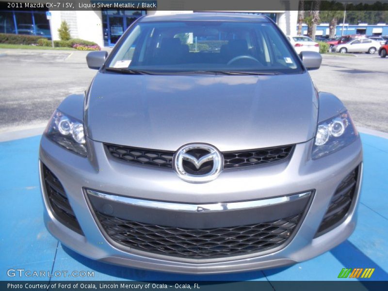 Liquid Silver Metallic / Black 2011 Mazda CX-7 i SV
