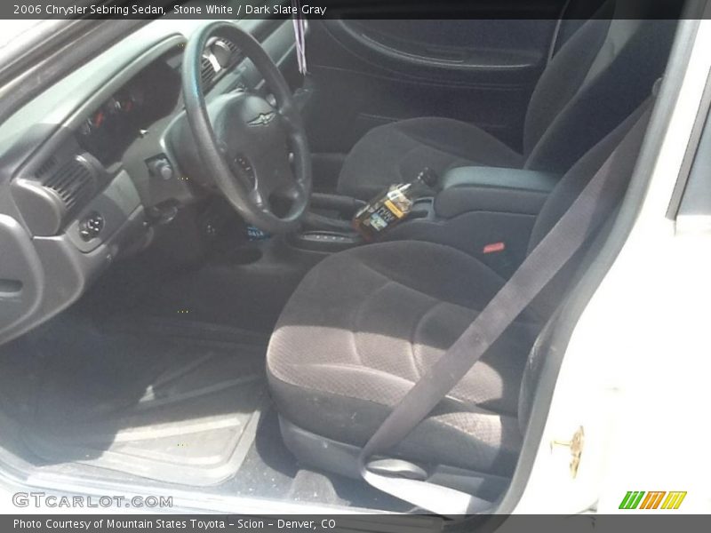 Stone White / Dark Slate Gray 2006 Chrysler Sebring Sedan