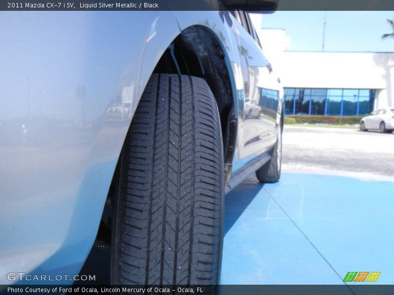Liquid Silver Metallic / Black 2011 Mazda CX-7 i SV