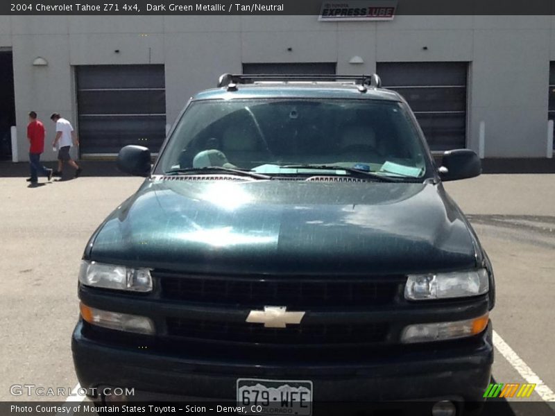 Dark Green Metallic / Tan/Neutral 2004 Chevrolet Tahoe Z71 4x4
