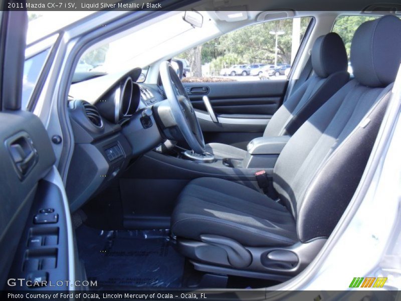 Liquid Silver Metallic / Black 2011 Mazda CX-7 i SV