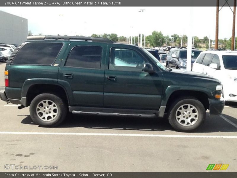 Dark Green Metallic / Tan/Neutral 2004 Chevrolet Tahoe Z71 4x4