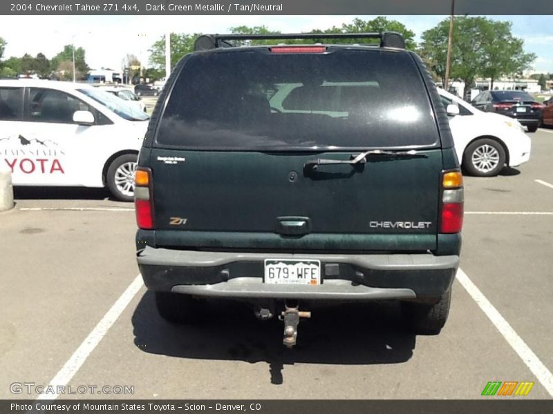 Dark Green Metallic / Tan/Neutral 2004 Chevrolet Tahoe Z71 4x4