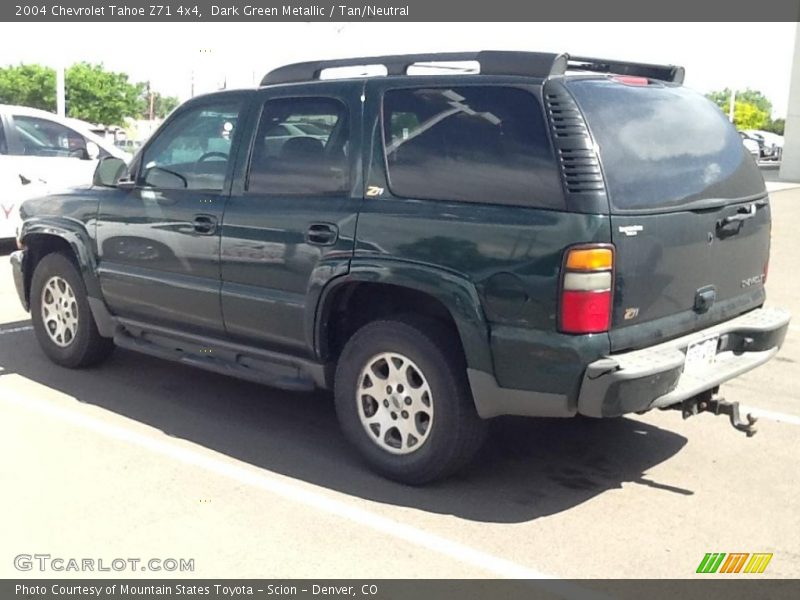 Dark Green Metallic / Tan/Neutral 2004 Chevrolet Tahoe Z71 4x4