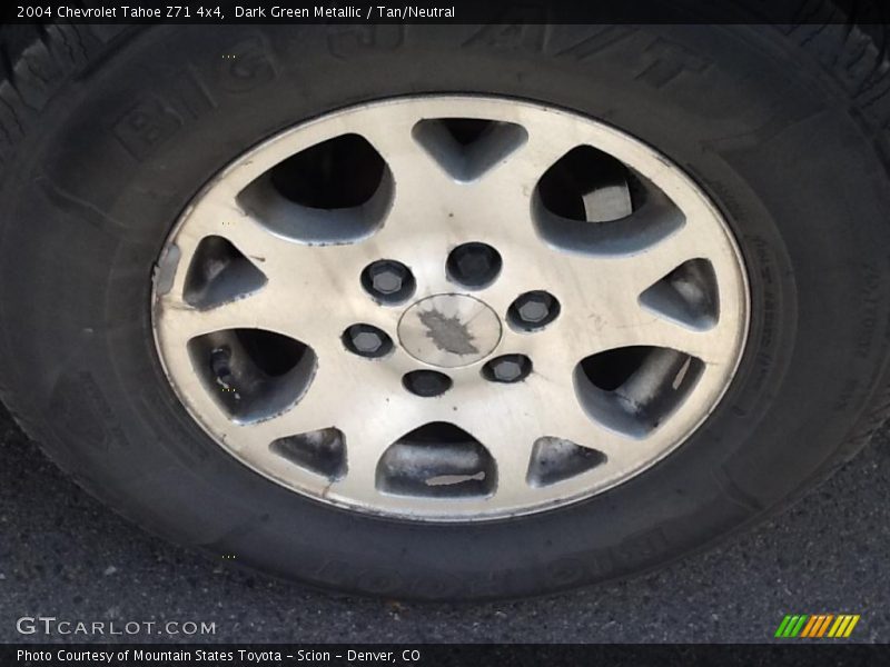 Dark Green Metallic / Tan/Neutral 2004 Chevrolet Tahoe Z71 4x4