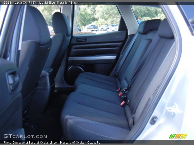 Liquid Silver Metallic / Black 2011 Mazda CX-7 i SV