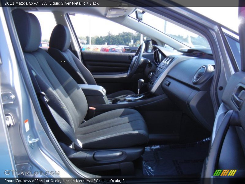 Liquid Silver Metallic / Black 2011 Mazda CX-7 i SV
