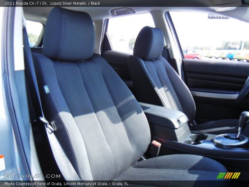 Liquid Silver Metallic / Black 2011 Mazda CX-7 i SV
