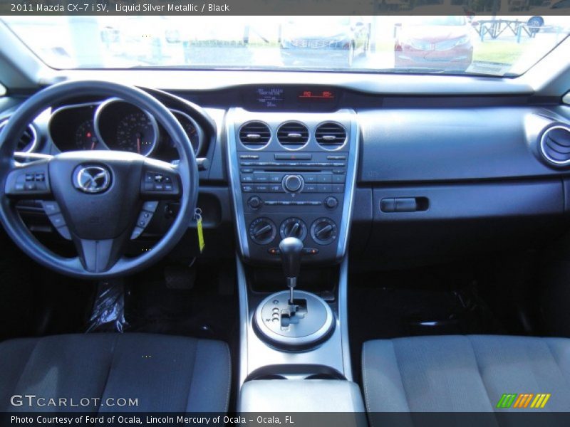Liquid Silver Metallic / Black 2011 Mazda CX-7 i SV
