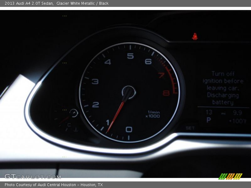 Glacier White Metallic / Black 2013 Audi A4 2.0T Sedan