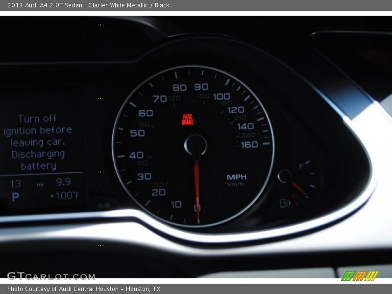 Glacier White Metallic / Black 2013 Audi A4 2.0T Sedan