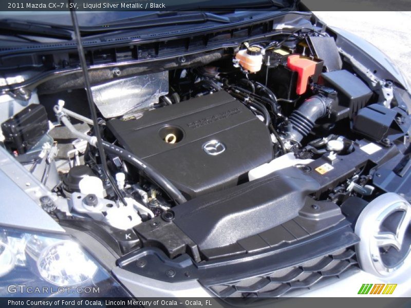 Liquid Silver Metallic / Black 2011 Mazda CX-7 i SV