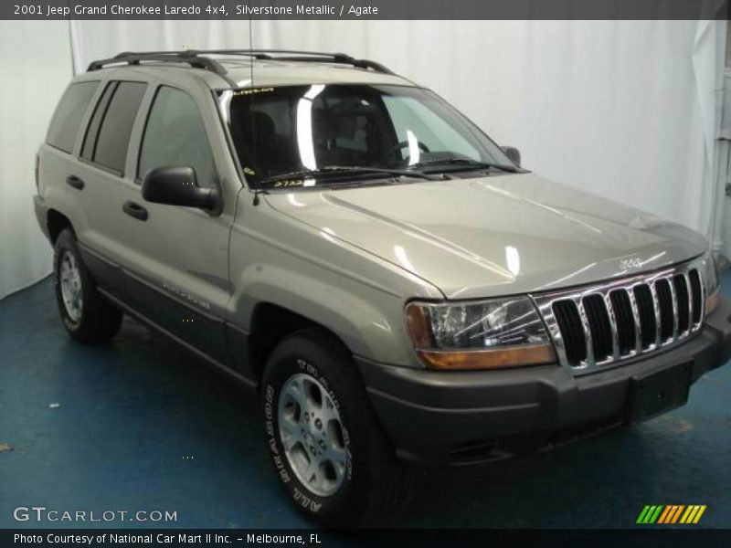 Silverstone Metallic / Agate 2001 Jeep Grand Cherokee Laredo 4x4
