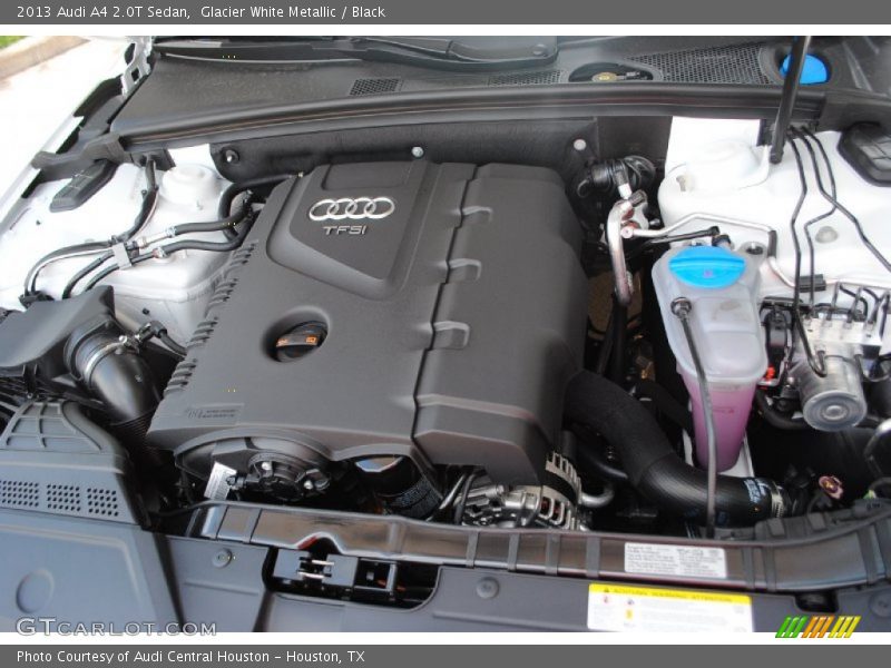 Glacier White Metallic / Black 2013 Audi A4 2.0T Sedan