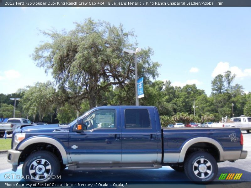 Blue Jeans Metallic / King Ranch Chaparral Leather/Adobe Trim 2013 Ford F350 Super Duty King Ranch Crew Cab 4x4