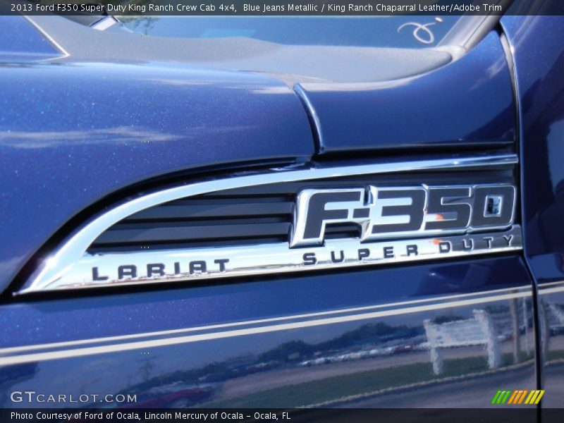 Blue Jeans Metallic / King Ranch Chaparral Leather/Adobe Trim 2013 Ford F350 Super Duty King Ranch Crew Cab 4x4